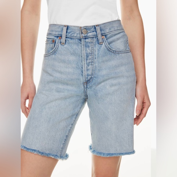 THE YOKO HI-RISE LONG JEAN SHORT Women’s size 32 - Picture 8 of 10